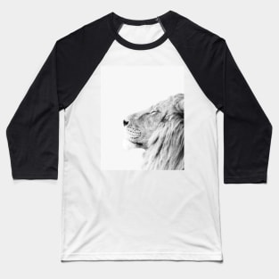 Minimal lion print Baseball T-Shirt